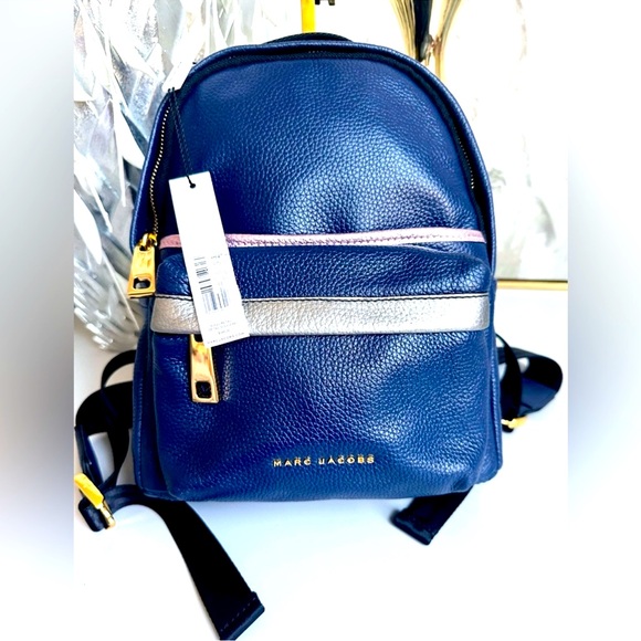 Marc Jacobs Other - Marc Jacobs Mini Blue Leather Backpack NWT